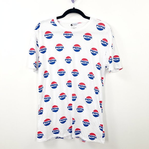 Pepsi Other - Pepsi White Logo Graphic Print T-Shirt Tee Shirt L
